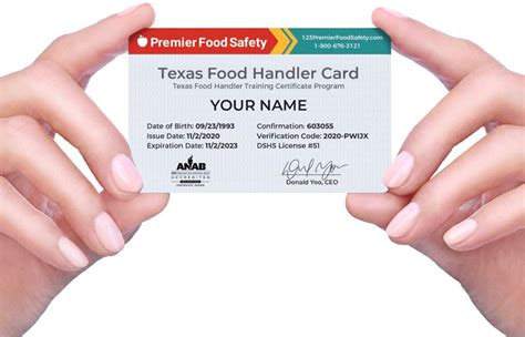 texas health food handlers card